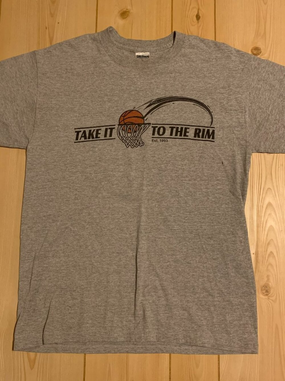 Vintage Y2K Basketball Take It To The Rim Camp Sportswear Sports Team T-Shirt M